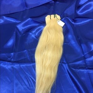 Blonde hair extensions available in weft or clips